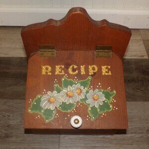Wooden Recipe Box